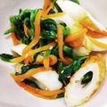 さおりらっくま's cooksnap of when they made 人参ほうれん草もやし竹輪のナムル.