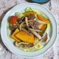 mmameco's cooksnap of when they made ポン酢でサッパリ！牛肉とカボチャの炒め物.