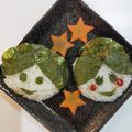 bosabossa's cooksnap of when they made 織姫さま＊彦星さまおにぎり♪七夕キャラ弁.