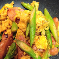 くまちーこ's cooksnap of when they made 簡単♪アスパラとウインナーの中華卵炒め★.