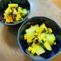 ☆こま's cooksnap of when they made きゅうり、塩昆布、コーンのごま油和え.