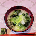 アイリッシュショコラ's cooksnap of when they made ２人分♪簡単美味♪レタスとワカメのみそ汁.