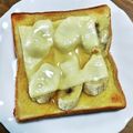 ＊なぁ＊'s cooksnap of when they made 簡単朝食　はちみつバナナのチーズトースト.