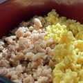 クック84YCLI☆'s cooksnap of when they made 冷めてもうまい鶏そぼろ丼.