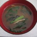 きらり流れ星's cooksnap of when they made 免疫力アップ！舞茸小松菜の味噌汁.