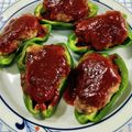 在宅勤務のおじさん's cooksnap of when they made 超簡単ピーマンの肉詰め 卵不要！.