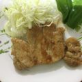 楽しく料理♪'s cooksnap of when they made 腹ペコ男子パクパク！豚ロースのトンテキ.
