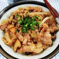 在宅勤務のおじさん's cooksnap of when they made 簡単ランチ！豚バラスライスで豚角煮丼！.