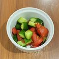 3yes's cooksnap of when they made きゅうりとトマトのバルサミコ.