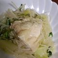 nomiWORLD's cooksnap of when they made レンジで簡単鶏肉の酒蒸し.