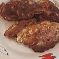 チェリチョコ's cooksnap of when they made ワタとタネで！？ゴーヤのピカタ.