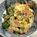 冷蔵庫レスキュー隊's cooksnap of when they made ☆ベーコンきのこ卵の白だしピーマン炒め☆.