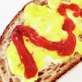 ダリア☆'s cooksnap of when they made 炒り卵で手軽にエッグトースト.