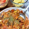 カフェRosie's cooksnap of when they made 前菜：なすとソーセージのサルサソース煮込.