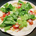 ﾐｰﾄﾊﾟｲママ's cooksnap of when they made 余ったトルティーヤでトマトたっぷり★ピザ.