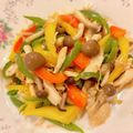 悠LOVE航's cooksnap of when they made ヘルシー✨ササミとパプリカの甘酢炒め.