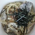 ひぃちゃんひー's cooksnap of when they made 豚バラ&醤油で旨い！！和風カルボナーラ.