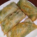 Mie（みぃ）'s cooksnap of when they made 具はレンジで♪たっぷり野菜と豚肉の春巻き.