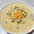 たまま2018's cooksnap of when they made インスタント麺ランチ♡冷製みそボナーラ.