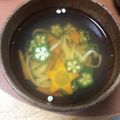 フウ2424's cooksnap of when they made 七夕❀　すまし汁に広がる星空☆　七夕汁❀.