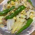 ariyuki97's cooksnap of when they made 白ゴーヤとししとうのチャンプルー♪.