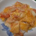もかもかと's cooksnap of when they made ランチに♪簡単＊カニカマ卵丼.
