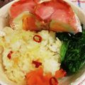 クック03Y5W8☆'s cooksnap of when they made ウチのアレ♡お弁当！レンジでハムたまご.