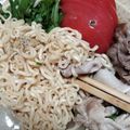 くるみ小梅's cooksnap of when they made 豚しゃぶトマト冷やしラーメン.