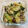 一番星寿美次郎's cooksnap of when they made 簡単♫ズッキーニなすツナ塩昆布あえ.
