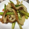 chocoraママ's cooksnap of when they made アスパラ＆くるりん竹輪のバタぽん炒め♪.