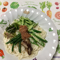 おはなすき's cooksnap of when they made 夏野菜と梅のさっぱり冷麦♬.