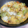 くぅちょこらんたん's cooksnap of when they made キャベツとさつま揚げの卵とじ.