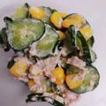 もにゃっこ's cooksnap of when they made きゅうりとツナとコーンのサラダ✿.