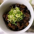 クックるん☆戦隊's cooksnap of when they made 簡単美味しい！焼肉のたれで作るなす味噌丼.