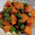 ＭＡＲＹ☆'s cooksnap of when they made オクラとかぼちゃの胡麻和え.