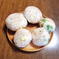 もふもふクロさん's cooksnap of when they made ごま香る☆おにぎり(鮭・チーズ).