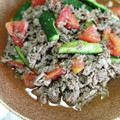 Coo1215's cooksnap of when they made 牛肉とトマト、キュウリの中華風黒酢炒め.