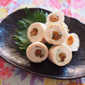 バカリャウ's cooksnap of when they made レンジで簡単♪ささみの梅しそくるくる◎.