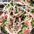☆ayami☆26's cooksnap of when they made 超簡単！かいわれ菜とカニカマの酢の物♡.