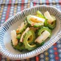 バカリャウ's cooksnap of when they made ゴーヤとタコのスイートチリソース炒め.