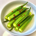 azbjbn's cooksnap of when they made 白だしで簡単！さっぱり☆オクラの浅漬け.