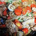 m_mind's cooksnap of when they made 豚肉、ナス、トマトの味噌炒め.