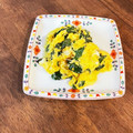 プチシュ's cooksnap of when they made モロヘイヤと卵の炒め物.