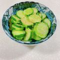 みぽぽ37's cooksnap of when they made きゅうり1本で　きゅうりの辛子漬け.