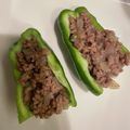 synkkmam's cooksnap of when they made パリパリ生ピーマン 焼肉そぼろのせ.