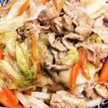 1224azuki's cooksnap of when they made 豚バラ肉とレタスのあんかけうどん.