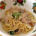 のらむーちょ's cooksnap of when they made 鮭とブロッコリーのクリームパスタ.
