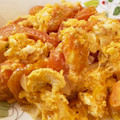 ひじきの皿's cooksnap of when they made ふわとろ卵とトマトの炒め物ニンニク風味.