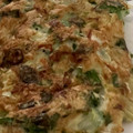 Yokchina's cooksnap of when they made オクラと長芋のふわトロお好み焼き風.