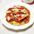 ぱふ♪'s cooksnap of when they made パンの耳で♡フライパンで作るピザパン♡.